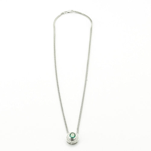 Pendentif Collier pendentif Emeraude Diamants 58 Facettes