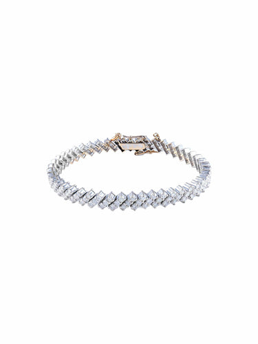 Bracelet Bracelet 47 Baguettes Diamants 58 Facettes