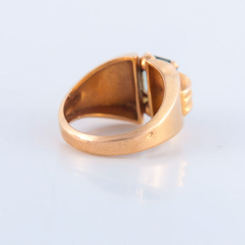 Bague 52 Bague Tank Spinelle de synthèse 58 Facettes JE100