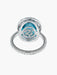 Bague 52 Bague Topaze bleue Diamants 58 Facettes