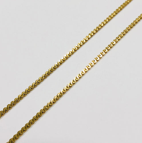 Collier Chaine vintage or jaune 18k 58 Facettes