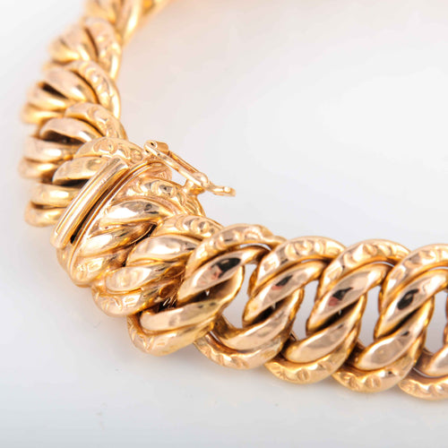 Bracelet Bracelet gourmette maille américaine 58 Facettes 8388