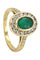 Bague 54 MARQUISE MODERNE ÉMERAUDE ET DIAMANTS 58 Facettes 054761