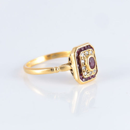 Bague 55 Bague Rubis Diamants 58 Facettes JE202