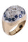 Bague 48 BAGUE DÔME ANCIENNE SAPHIRS ET DIAMANTS 58 Facettes 066301
