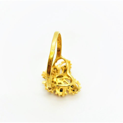Bague 61 Bague Papillon Opale Saphirs Or jaune 58 Facettes 20400000616