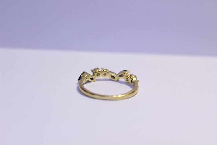 Bague 55 Bague Diamants et Saphirs 58 Facettes