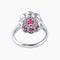 Bague 53 Bague Style 1900 Rubis Diamants 58 Facettes