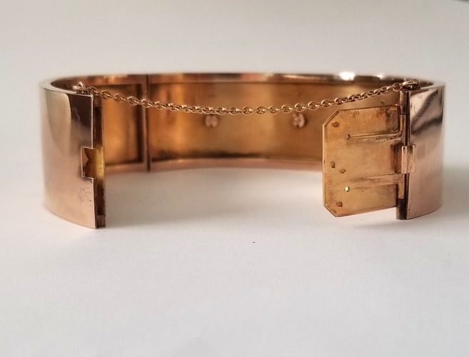 Bracelet Bracelet ancien or rose, perles et diamants anciens 58 Facettes