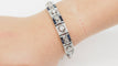 Bracelet Bracelet Art Déco or blanc, saphirs et diamants 58 Facettes 30695