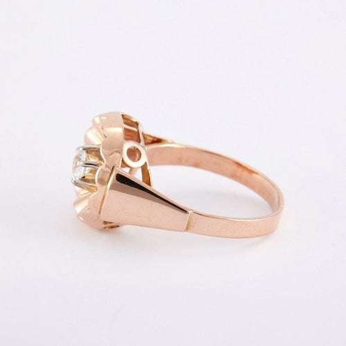 Bague Bague Fleur Or Jaune 58 Facettes