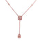 Collier Collier Or rose Diamants 58 Facettes