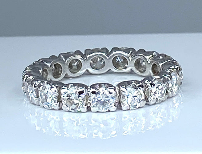 Bague 49 Alliance 16 diamants 1,80 carat 58 Facettes AB283