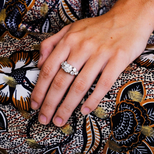 Bague 55 Bague Solitaire accompagné Diamant 2.07cts 58 Facettes ADA01