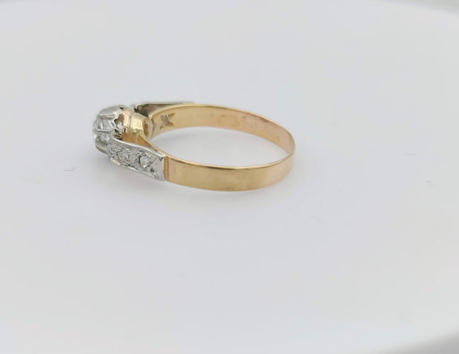 Bague 52.5 Bague solitaire 2 Ors Diamant 58 Facettes