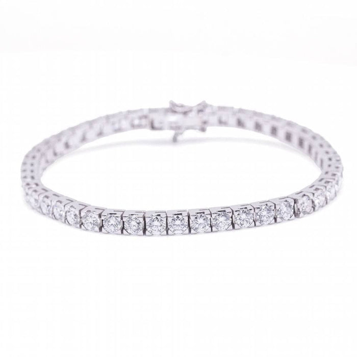 Bracelet Bracelet Rivière en Or Blanc et Diamants 58 Facettes D360612LF