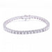 Bracelet Bracelet Rivière en Or Blanc et Diamants 58 Facettes D360612LF