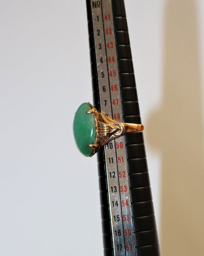 Bague Bague cabochon de jade 58 Facettes 432