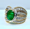 Bague 58 Bague 2 Ors Emeraude Diamants 58 Facettes AB228