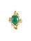 Bague Bague Or Jaune Aventurine 58 Facettes