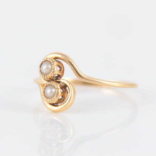 Bague 51.5 Bague Toi & Moi Perles 58 Facettes