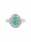 Bague 52 Bague Emeraude cabochon Diamants 58 Facettes