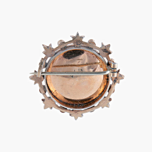 Broche Broche en argent Miniature XIXe 58 Facettes 445