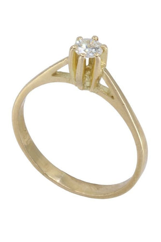 Bague 59 BAGUE SOLITAIRE DIAMANT 0.23 CARAT 58 Facettes 070901