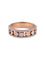 Bague Demi Alliance Or rose, sertie de diamants 58 Facettes