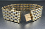 Bracelet CARTIER - Collection Maillons Panthère, bracelet vintage or et acier 58 Facettes