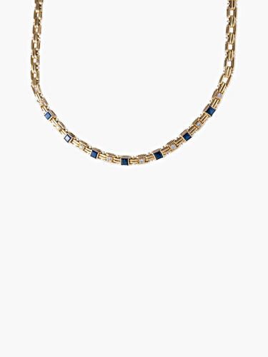 Collier Collier 7 Saphirs 58 Facettes