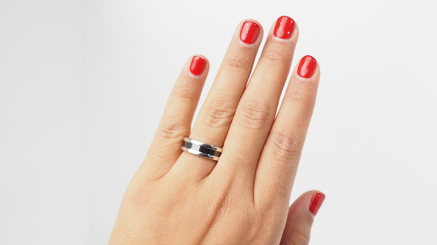 Bague 56 Bague Bulgari Argent Céramique 58 Facettes 32445