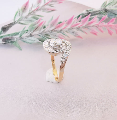 Bague 52.5 Bague de fiançailles Tourbillon Diamants 58 Facettes AA 1487