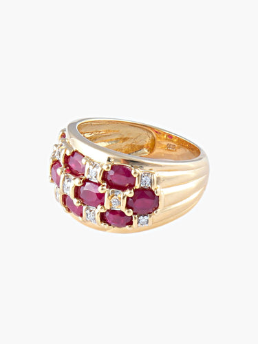 Bague 50 Bague Boule Rubis 58 Facettes