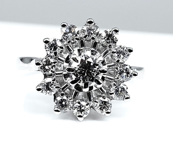 Bague 52 Bague Marguerite Diamants 58 Facettes AB161