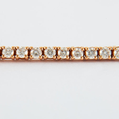Bracelet Bracelet Rivière de diamants or rose 58 Facettes
