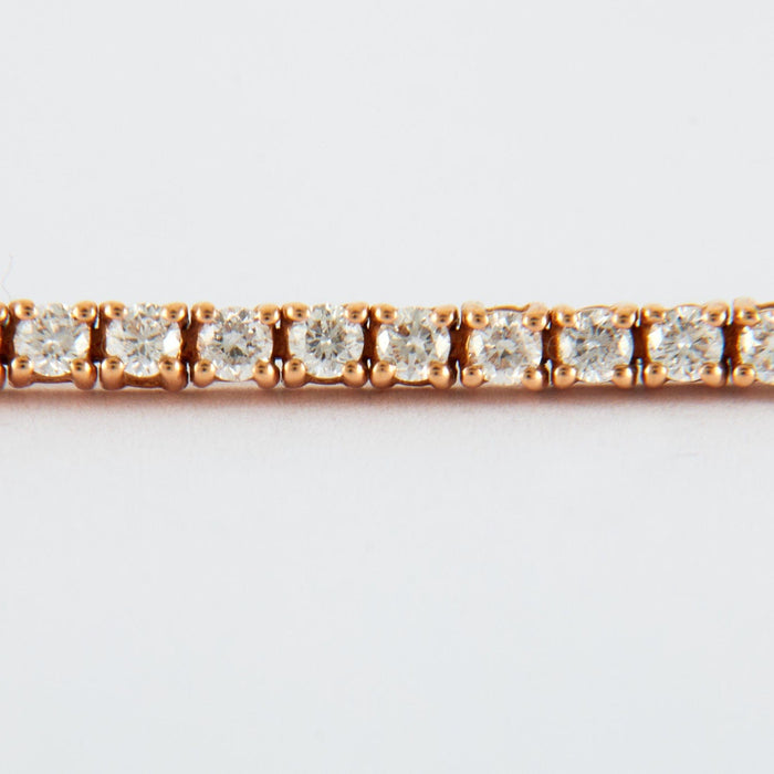 Bracelet Bracelet Rivière de diamants or rose 58 Facettes