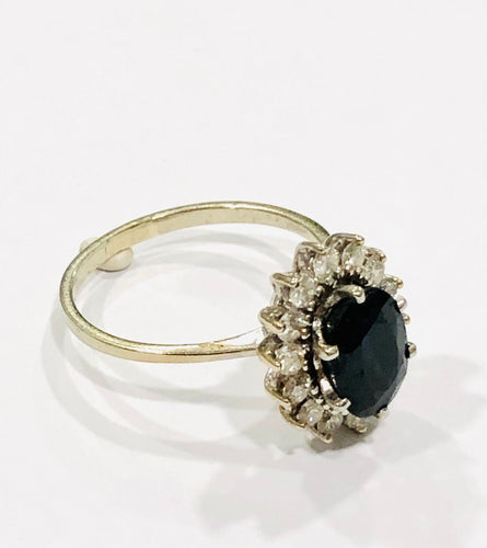 Bague Bague Marguerite saphir et diamants 58 Facettes