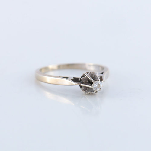 Bague 51 Bague Solitaire Diamant 0.06ct 58 Facettes JE111