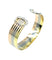 Bracelet CARTIER. Collection Double C, bracelet 3 ors et diamants 58 Facettes
