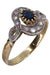 Bague 65 Bague Margueritte Art Nouveau, saphir et diamants 58 Facettes 061951
