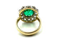 Bague Bague Or Emeraude Diamants 58 Facettes