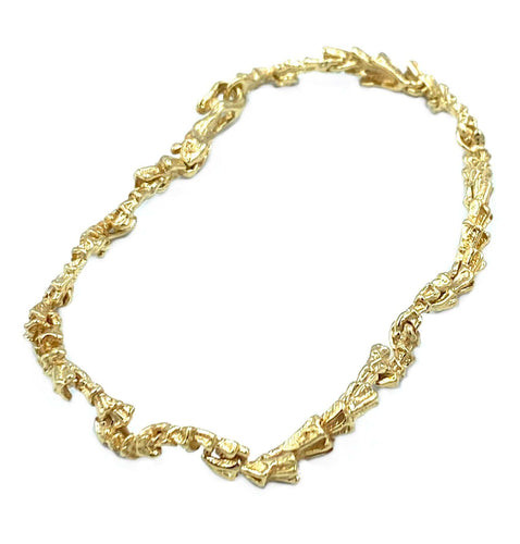 Bracelet GILBERT ALBERT. Bracelet or jaune 18k 58 Facettes