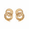 Boucles d'oreilles Boucles d'Oreilles Retro Tourbillon Diamants Or Jaune 58 Facettes BO243