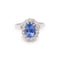 Bague Bague Pompadour Tanzanite Diamants Or Gris 58 Facettes B298