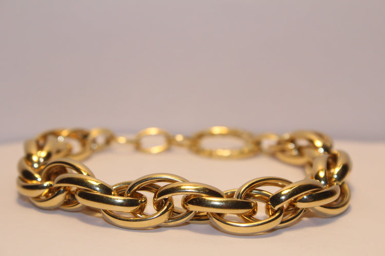 Bracelet Bracelet Or jaune Maillons ovales 58 Facettes 10781