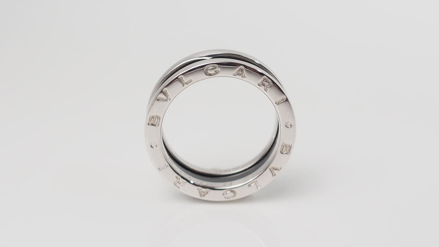 Bague 56 Bague Bulgari Argent Céramique 58 Facettes 32445