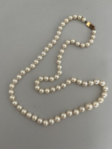 Collier Collier Perles Akoya Fermoir or jaune 58 Facettes 5222