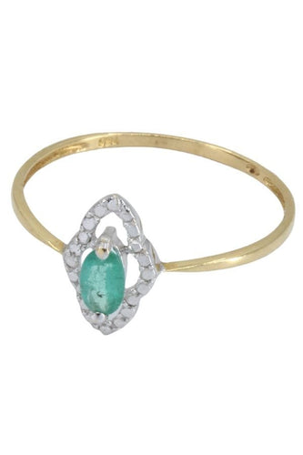 Bague 56 BAGUE MODERNE ÉMERAUDE 58 Facettes 054181
