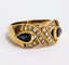 Bague 58 Bague entrecroisée saphirs poire et diamants 58 Facettes 1-150/7